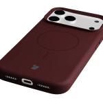 Carcasa Bizon Soft cu MagSafe compatibila cu iPhone 18 Pro Max / 17 Pro Max, Burgundy 4 - lerato.ro