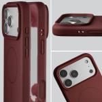 Carcasa Bizon Soft cu MagSafe compatibila cu iPhone 18 Pro Max / 17 Pro Max, Burgundy 7 - lerato.ro