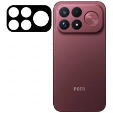 Folii protectie telefoane, Set 2 folii sticla securizata camera foto Bizon Glass Lens compatibile cu Xiaomi Poco F9 Ultra, Negru, lerato.ro