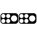 Set 2 folii sticla securizata camera foto Bizon Glass Lens compatibile cu Xiaomi Poco F9 Ultra, Negru 4 - lerato.ro