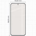 Folie sticla securizata Bizon Glass Matte compatibila cu Xiaomi Redmi Note 17 Pro Max / 17 Pro, Negru 3 - lerato.ro