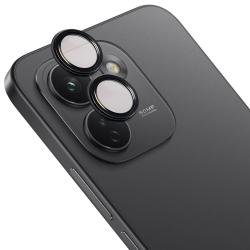 Folie sticla securizata camera foto Bizon Glass Snap Lens compatibila cu Xiaomi Redmi Note 17 Pro Max, Negru