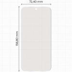 Folie protectie Bizon Film Matte compatibila cu Oppo Reno 16 Pro, Transparent 3 - lerato.ro