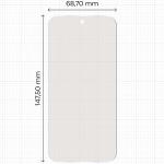 Folie protectie Bizon Film Matte compatibila cu Oppo Reno 16, Transparent 3 - lerato.ro