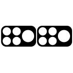 Set 2 folii sticla securizata camera foto Bizon Glass Lens compatibile cu Xiaomi Poco F9 Pro, Negru 4 - lerato.ro