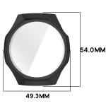 Carcasa cu protectie ecran BizonMobile Felipe compatibila cu Huawei Watch GT 7 Pro 46 mm, Negru 3 - lerato.ro
