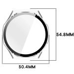 Carcasa cu protectie ecran BizonMobile Adamo compatibila cu Huawei Watch GT 7 Pro 46 mm, Transparent 3 - lerato.ro