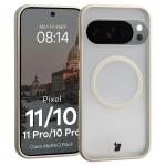Kit protectie 2 in 1 BizonMobile, Carcasa Bizon MatteO si Folie sticla securizata Bizon Glass Edge, compatibil cu Google Pixel 11 Pro / 11 / 10 Pro / 10, Bej 4 - lerato.ro