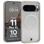 Kit protectie 2 in 1 BizonMobile, Carcasa Bizon MatteO si Folie sticla securizata Bizon Glass Edge, compatibil cu Google Pixel 11 Pro XL / 10 Pro XL, Bej 4 - lerato.ro