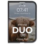 Carcasa Bizon Tur compatibila cu iPhone Duo, Negru 6 - lerato.ro