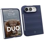 Carcasa Bizon Tur compatibila cu iPhone Duo, Dark Blue 3 - lerato.ro