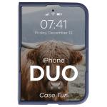 Carcasa Bizon Tur compatibila cu iPhone Duo, Dark Blue 6 - lerato.ro