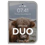 Carcasa Bizon Tur compatibila cu iPhone Duo, Light Grey 6 - lerato.ro