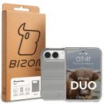 Carcasa Bizon Tur compatibila cu iPhone Duo, Light Grey 9 - lerato.ro