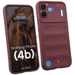 Kit protectie 2 in 1 BizonMobile, Carcasa Bizon Tur si Folie sticla securizata Bizon Glass Edge, compatibil cu Nothing Phone (4b), Dark Purple 4 - lerato.ro