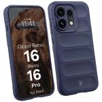 Kit protectie 2 in 1 BizonMobile, Carcasa Bizon Tur si Folie sticla securizata Bizon Glass Edge, compatibil cu Oppo Reno 16 / Reno 16 Pro, Dark Blue 4 - lerato.ro
