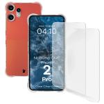 Kit protectie 3 in 1 BizonMobile Clear Pack, Carcasa Bizon Salpa si 2 folii Bizon Glass Clear Hydrogel, compatibil cu Nothing CMF Phone 2 Pro, Transparent 2 - lerato.ro