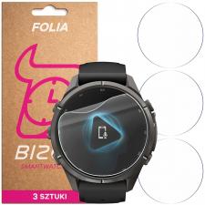 Set 3 folii protectie Bizon Watch HydroFlex compatibile cu Garmin Fenix 9 Pro (43mm), Transparent