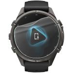Set 3 folii protectie Bizon Watch HydroFlex compatibile cu Garmin Fenix 9 Pro (43mm), Transparent 3 - lerato.ro