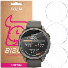 Set 3 folii protectie Bizon Watch HydroFlex compatibile cu Garmin Fenix 9 (47mm), Transparent