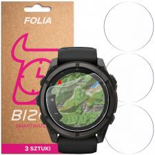 Set 3 folii protectie Bizon Watch HydroFlex compatibile cu Garmin Fenix 9 (51mm), Transparent
