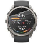 Set 3 folii protectie Bizon Watch HydroFlex compatibile cu Garmin Fenix 9 Pro (51mm), Transparent 3 - lerato.ro