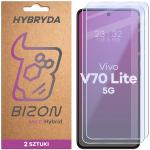 Set 2 folii protectie display Bizon Hybrid Mule compatibile cu Vivo V70 Lite 5G, Transparent 2 - lerato.ro