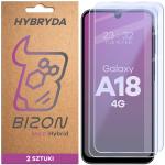 Set 2 folii protectie display Bizon Hybrid Mule compatibile cu Samsung Galaxy A18 4G, Transparent 2 - lerato.ro