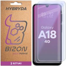 Folii protectie telefoane, Set 2 folii protectie display Bizon Hybrid Mule compatibile cu Samsung Galaxy A18 4G, Transparent, lerato.ro