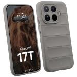 Kit protectie 2 in 1 BizonMobile, Carcasa Bizon Tur si Folie sticla securizata Bizon Glass Edge, compatibil cu Xiaomi 17T, Light Grey 4 - lerato.ro