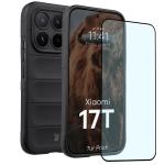 Kit protectie 2 in 1 BizonMobile, Carcasa Bizon Tur si Folie sticla securizata Bizon Glass Edge, compatibil cu Xiaomi 17T, Negru 2 - lerato.ro