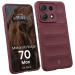 Kit protectie 2 in 1 BizonMobile, Carcasa Bizon Tur si Folie sticla securizata Bizon Glass Edge, compatibil cu Motorola Edge 70 Max, Burgundy 4 - lerato.ro