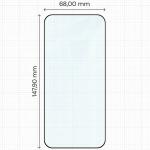 Folie sticla securizata Bizon Glass Edge compatibila cu Vivo X500 Pro, Negru 3 - lerato.ro
