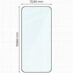 Folie sticla securizata Bizon Glass Edge compatibila cu Vivo X500 Pro Max, Negru 3 - lerato.ro