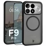 Kit protectie 2 in 1 BizonMobile, Carcasa Bizon MatteO si Folie sticla securizata Bizon Glass Edge, compatibil cu Xiaomi Poco F9 Pro, Negru 2 - lerato.ro