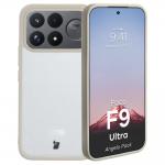 Kit protectie 2 in 1 BizonMobile, Carcasa Bizon Angelo si Folie sticla securizata Bizon Glass Edge, compatibil cu Xiaomi Poco F9 Ultra, Bej 4 - lerato.ro
