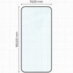 Set 2 folii sticla securizata Bizon Glass Edge Duo compatibile cu Xiaomi Redmi Note 17 Pro / 17 Pro Max, Negru 3 - lerato.ro