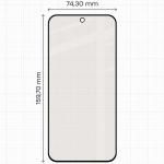 Set 2 folii sticla securizata Bizon Glass Matte Duo compatibile cu Xiaomi Redmi Note 17 Pro 5G / Pro Max 5G, Negru 3 - lerato.ro