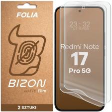 Folii protectie telefoane, Set 2 folii protectie Bizon Film Matte Duo compatibile cu Xiaomi Redmi Note 17 Pro, Transparent, lerato.ro