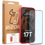 Kit protectie 2 in 1 BizonMobile, Carcasa Bizon Tur si Folie sticla securizata Bizon Glass Edge, compatibil cu Xiaomi 17T, Rosu 11 - lerato.ro