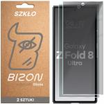 Set 2 folii sticla securizata Bizon Glass Clear Shadow Duo Privacy compatibile cu Samsung Galaxy Z Fold 8 Ultra, Negru 2 - lerato.ro