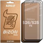 Folie sticla securizata Bizon Glass Matte compatibila cu Samsung Galaxy S25 FE / S26 FE, Negru 2 - lerato.ro
