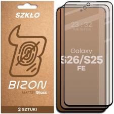 Folii protectie Samsung Galaxy S26 FE, Folie sticla securizata Bizon Glass Matte compatibila cu Samsung Galaxy S25 FE / S26 FE, Negru, lerato.ro