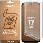 Set 2 folii protectie Bizon Film Matte Duo compatibile cu Xiaomi Redmi 17, Transparent 2 - lerato.ro
