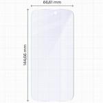 Set 2 folii protectie Bizon Eplikator Hybrid Mule compatibile cu iPhone 18 Pro, Transparent 3 - lerato.ro