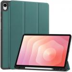 Husa Bizon Tab Lizard compatibila cu Samsung Galaxy Tab S12 Plus, 12.6 inch, Dark Green 2 - lerato.ro