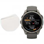 Set 2 folii protectie Bizon Watch Film Matte Duo compatibile cu Garmin Fenix 9 (47mm), Transparent 5 - lerato.ro