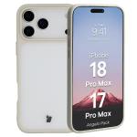 Kit protectie 2 in 1 BizonMobile, Carcasa Bizon Angelo si Folie sticla securizata Bizon Glass Edge, compatibil cu iPhone 18 Pro Max / 17 Pro Max, Bej 4 - lerato.ro