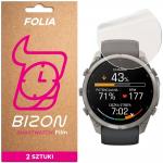Set 2 folii protectie Bizon Watch Film Matte Duo compatibile cu Garmin Fenix 9 Pro (51mm), Transparent 2 - lerato.ro