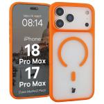 Kit protectie 2 in 1 BizonMobile, Carcasa Bizon MatteO si Folie sticla securizata Bizon Glass Edge, compatibil cu iPhone 18 Pro Max / 17 Pro Max, Portocaliu 4 - lerato.ro
